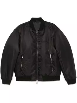 Armani Exchange пуховик с вышивкой, черный