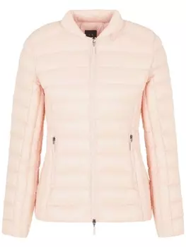 Armani Exchange пуховик со съемным капюшоном, розовый