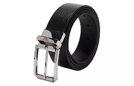 ARMANI EXCHANGE Ремень мужской из телячьей кожи, спилка коровы, темно-коричневый, ширина 3,5 см