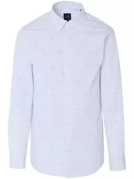 Armani Exchange рубашка с монограммой, белый