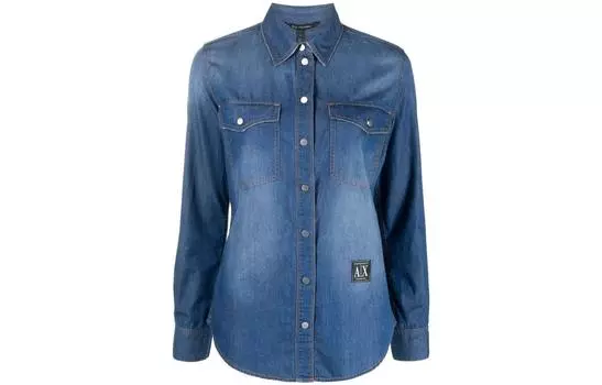 ARMANI EXCHANGE Рубашка женская, синий