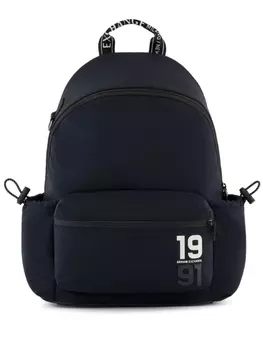 Armani Exchange рюкзак с логотипом, синий