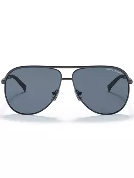 Armani Exchange солнцезащитные очки-пилоты, синий