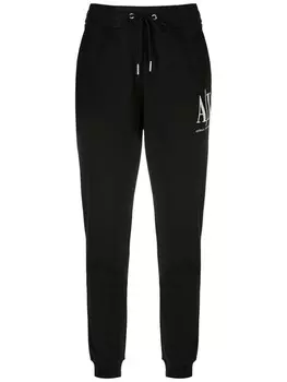 Armani Exchange спортивные брюки с логотипом, черный