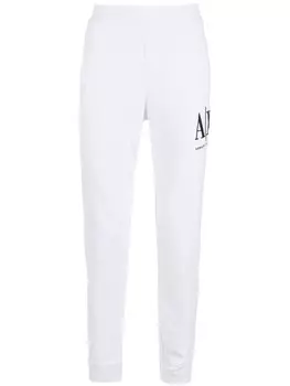 Armani Exchange спортивные брюки с вышитым логотипом, белый