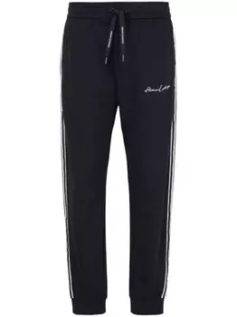 Armani Exchange спортивные брюки с вышитым логотипом, черный