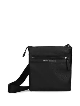Armani Exchange сумка-мессенджер из искусственной кожи, черный