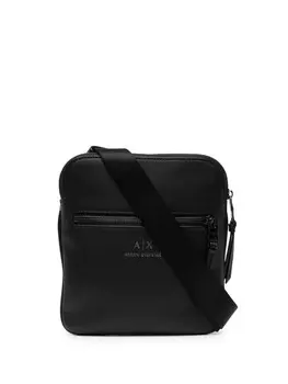 Armani Exchange сумка-мессенджер с логотипом, черный