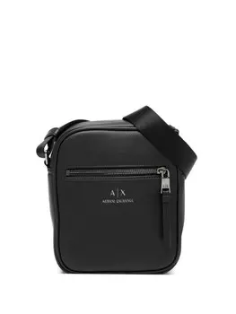 Armani Exchange сумка-мессенджер с логотипом, черный