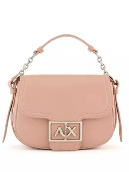 Armani Exchange сумка на плечо с логотипом, розовый