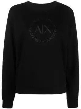 Armani Exchange толстовка с логотипом, черный