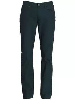 Armani Exchange твиловые брюки прямого кроя, зеленый