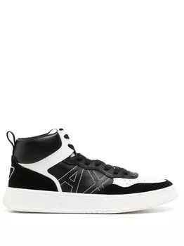 Armani Exchange высокие кроссовки, черный