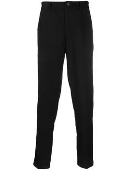 Armani Exchange зауженные брюки со складками, черный