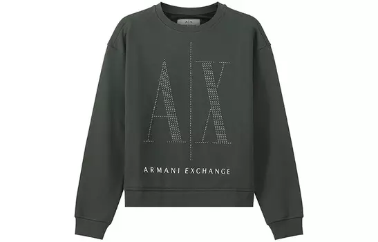ARMANI EXCHANGE Женская толстовка, цвет Army Green