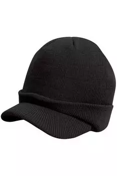 Армейская вязаная зимняя шапка Esco Result, черный