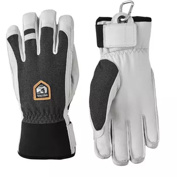 Армейские кожаные патрульные перчатки Hestra, черный