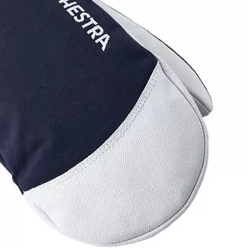 Армейские кожаные варежки Heli мужские Hestra, темно-синий