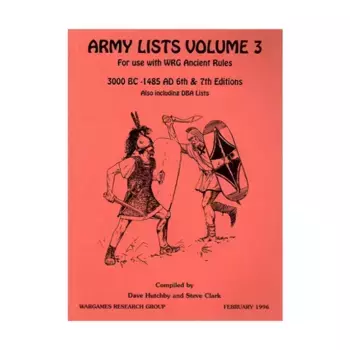Армейские списки Vol. 3 – Средиземноморье и Индия, Historical Miniature Rules - Army Lists (Wargames Research Group)