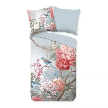 Армированное постельное белье Good morning Birdie, 155x2x220 см, светло-серый