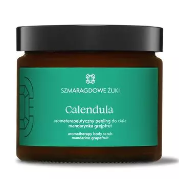 Ароматерапевтический скраб для тела мандарин-грейпфрут Szmaragdowe uki Calendula, 300 гр