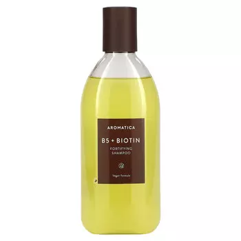 Aromatica, Укрепляющий шампунь, витамин B5 и биотин, 400 мл (13,5 жидк. Унции)