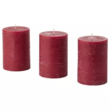 Ароматическая формовая свеча, ягоды/красный, 30 часов, STRTSKN IKEA