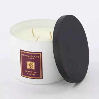 Ароматическая свеча Черный чай и слива 270г Prestige