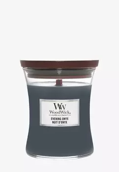 Ароматическая свеча Medium Hourglass Jar Evening Onyx Woodwick, цвет grey
