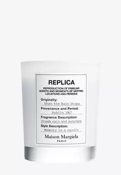 Ароматическая свеча Replica When Rain Stops Candle Maison Margiela Fragrances, цвет when rain stops