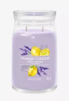 Ароматическая свеча Signature Large Jar Lemon Lavender Yankee Candle, фиолетовый