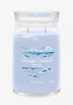 Ароматическая свеча Signature Large Jar Ocean Air Yankee Candle, синий