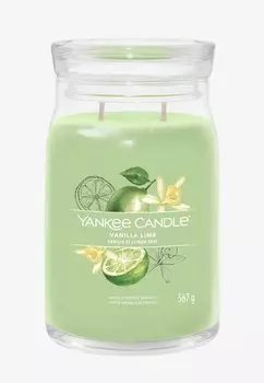 Ароматическая свеча Signature Large Jar Vanilla Lime Yankee Candle, зеленый