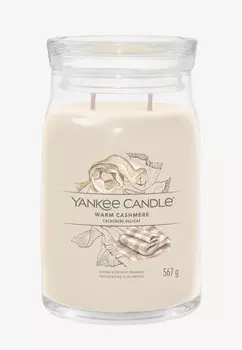 Ароматическая свеча Signature Large Jar Warm Cashmere Yankee Candle, бежевый
