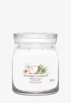 Ароматическая свеча Signature Medium Jar Coconut Beach Yankee Candle, белый