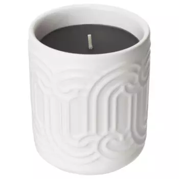 Ароматическая свеча в керамической чаше Ikea Sotronn Red Berries And Vanilla, 45 часов, белый