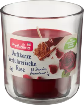 Ароматическая свеча в стакане Соблазнительная роза 1 шт. Profissimo