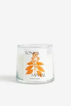 Ароматическая свеча в стеклянной банке H&M, оранжевый