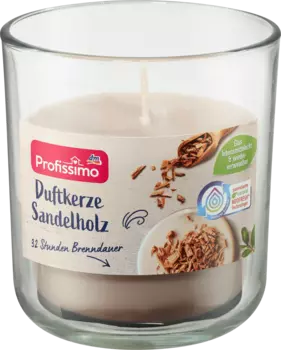 Ароматическая свеча в стеклянном сандаловом стекле 1 шт. Profissimo