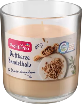 Ароматическая свеча в стеклянном сандаловом стекле 1 шт. Profissimo