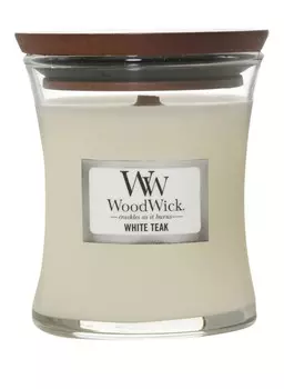 Ароматическая свеча Woodwick WHITE TEAK