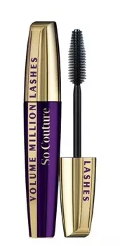 Ароматизированная тушь для ресниц, придающая объем volume million lashes so couture LOral Paris, цвет black, 9.5 мл