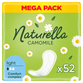 Ароматизированные гигиенические прокладки, 52 шт./1 упаковка. Naturella Camomile light
