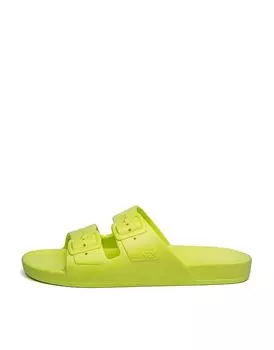 Ароматизированные сандалии в желтом неоновом цвете Freedom Moses