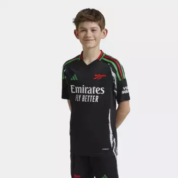 Арсенал ФК 2-й комплект детская футболка 2024-2025 Adidas, чёрный
