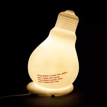 Арт-деко лампочки лампа настольная лампа прикроватная лампа световой дизайн предмет лампочка из керамики Goods & Gadgets, белый