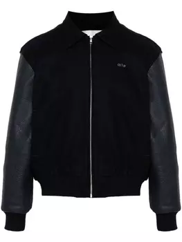 ARTE куртка-бомбер со вставками, синий