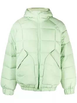 Arte padded hooded jacket, зеленый