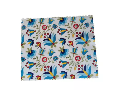 Артфолк, Ткань для очков - Кашубский фолк (белая) Artfolk