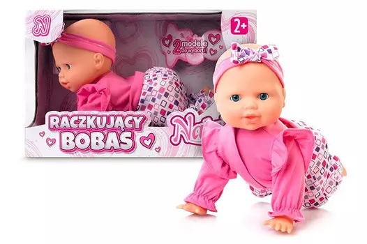 Артик, Кукла Наталья, ползущая малышка, 32 см, розовый Artyk